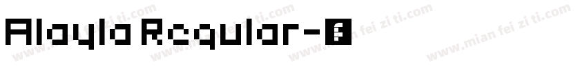 Alayla Regular字体转换